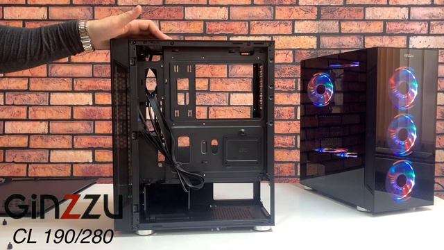 Обзор корпусов от GINZZU. Model: CL150, CL180, CL190, CL200, CL250, CL280, CL300, CL500, CL600. смотреть онлайн