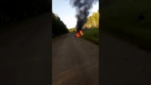 Сжёг машину