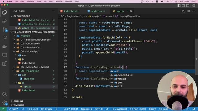 #6 Пишем ПАГИНАЦИЮ на Javascript (PAGINATION JS)