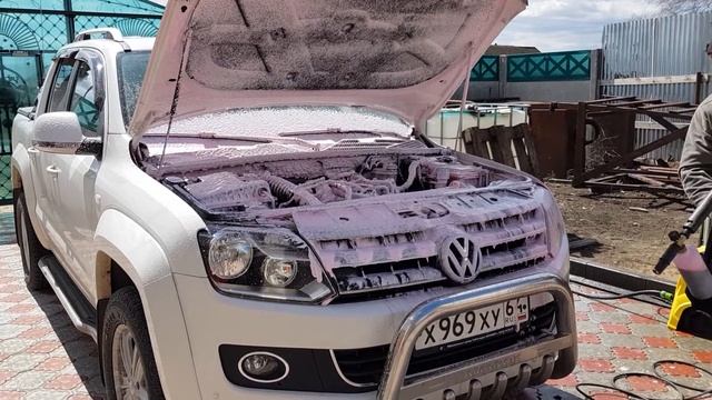 Фольксваген-Амарок,мойка двигателя!!! смотреть онлайн