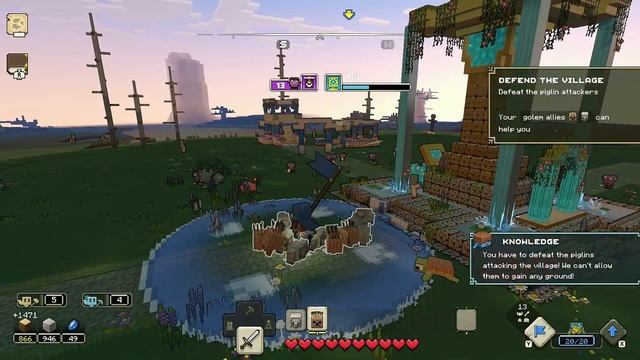 Minecraft Legends - 55 Minute Gameplay [Switch] смотреть онлайн