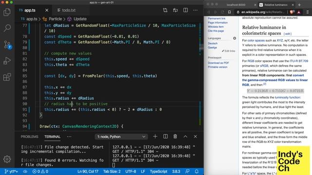 TypeScript Live Coding for Real Time Animated Generative Art (Part 2)(2020) смотреть онлайн