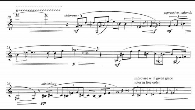 Kaija Saariaho - Duft for clarinet (with score) смотреть онлайн