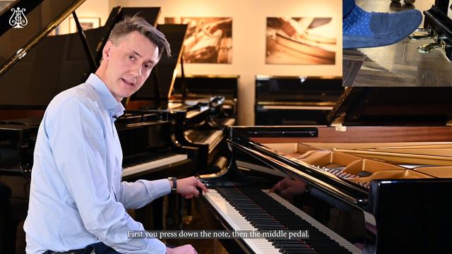 How does the middle pedal work? (The sostenuto pedal of a grand piano) смотреть онлайн
