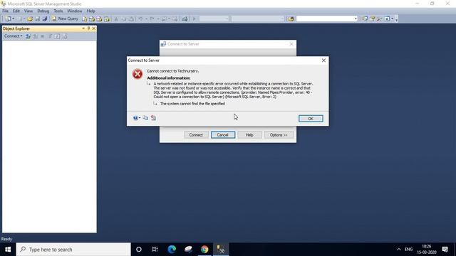 provider Named Pipes Provider error 40 Could not open a connection to SQL Server Net SqlClient Dat смотреть онлайн