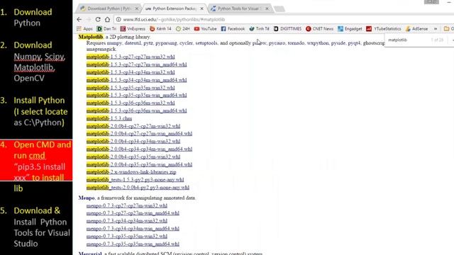 Install OpenCV, Numpy, Scipy for Python and Visual Studio - OpenCV for Python Tutorial 01 смотреть онлайн