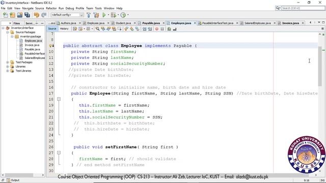 Lecture 17-V3 - Object Oriented Programming - interfaces in Java - part 3 смотреть онлайн