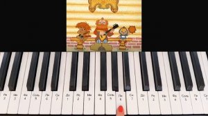 АНТОШКА на пианино разбор одним пальцем /Как играть на пианино легкую мелодию "АНТОШКА" одной рукой