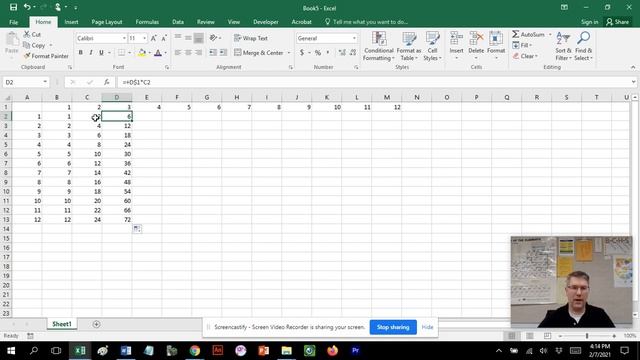 Excel 7 Multiplication Table смотреть онлайн