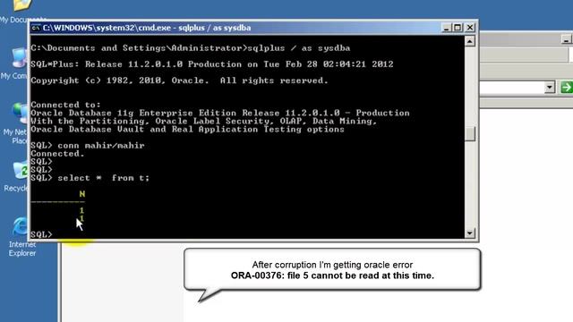Switch to Image for Fast Recovery with RMAN смотреть онлайн