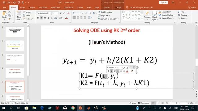 Solution of ODE using Runge-Kutta Second Order (Heun's Method) смотреть онлайн