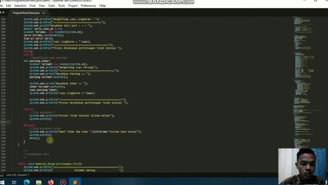 Membuat Sebuah Program Dengan Menggunakan FOR(dll) Menggunakan Bahasa Java смотреть онлайн