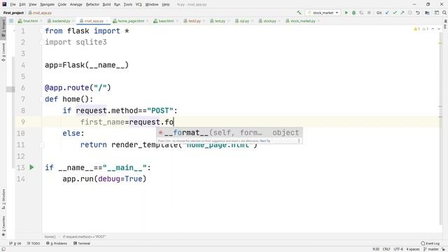Flask CRUD Application With SQLite| Tutorial 2 | Python Flask смотреть онлайн