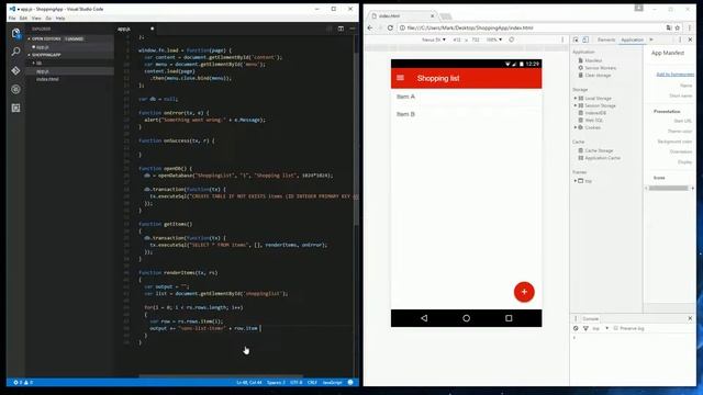 Creating a very simple app with HTML, CSS & Javascript - Part 2/3 - Web SQL смотреть онлайн
