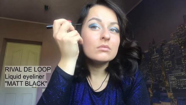 Голубой макияж. Как сделать красивый макияж? | VICTORIA| смотреть онлайн