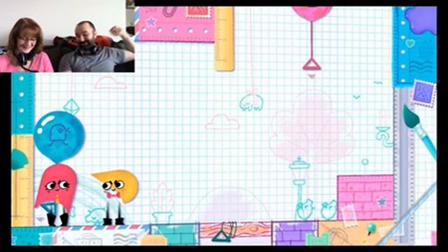 Teaching Games to Mom - Snipperclips : Cut it Out Together! on Nintendo Switch