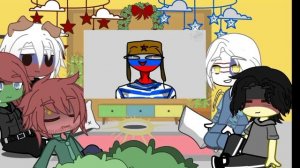 реакция стран из комикса " щёнок" на русскую семью(ну это есть на свою в оригинале)