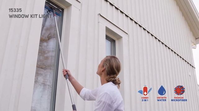 Швабра для мытья стекол и зеркал со сменной насадкой из микрофибры Nordic Stream смотреть онлайн