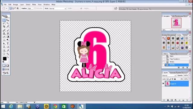 PAP #3 Como colocar contorno em imagem com PSCS2 e Photoshop online смотреть онлайн