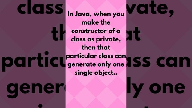 Define Singleton Classes in Java смотреть онлайн