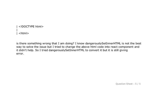 HTML : How to render a static html page in ReactJS? смотреть онлайн