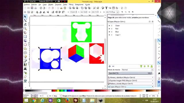 Inkscape - Mosaic смотреть онлайн