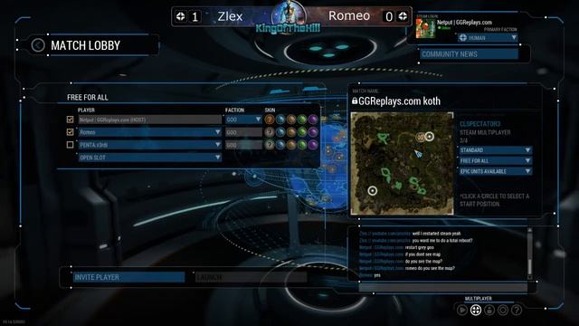 GGReplays.com Zlex vs Romeo - 2 / 6 - Grey Goo king of the hill tournament смотреть онлайн