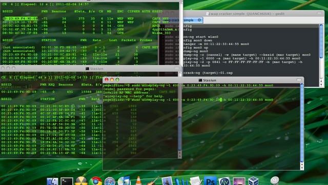 How to hack WIFI password-WEP 40/128-bit Key (hex or ASCII) with Ubuntu 10.10 смотреть онлайн