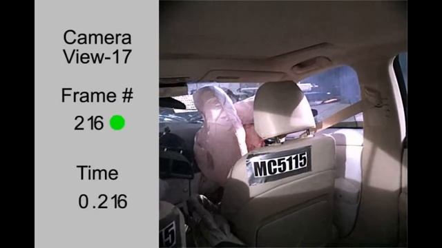 2012 Lexus ES Crash Test (Frontal Crash) смотреть онлайн