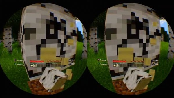 Майнкрафт для 3д очков (VR).используйте реально работает сылка на видео в комментарии.