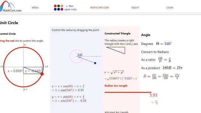 Math Radian Explained with Visualization смотреть онлайн