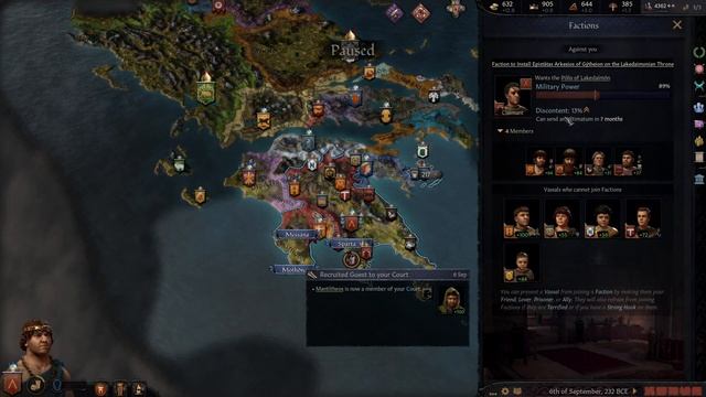The Kingdom - Sparta! - Let's Play Apotheosis: The Hellenistic Age [CK3 Mod] - 8 смотреть онлайн