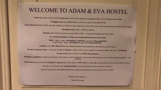 Adam&Eva Hostel Prague / Адам Ева хостел Прага + booking discount смотреть онлайн