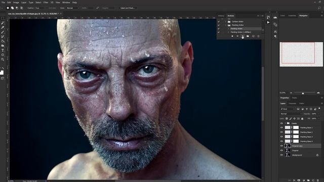 Painting Photoshop Action смотреть онлайн