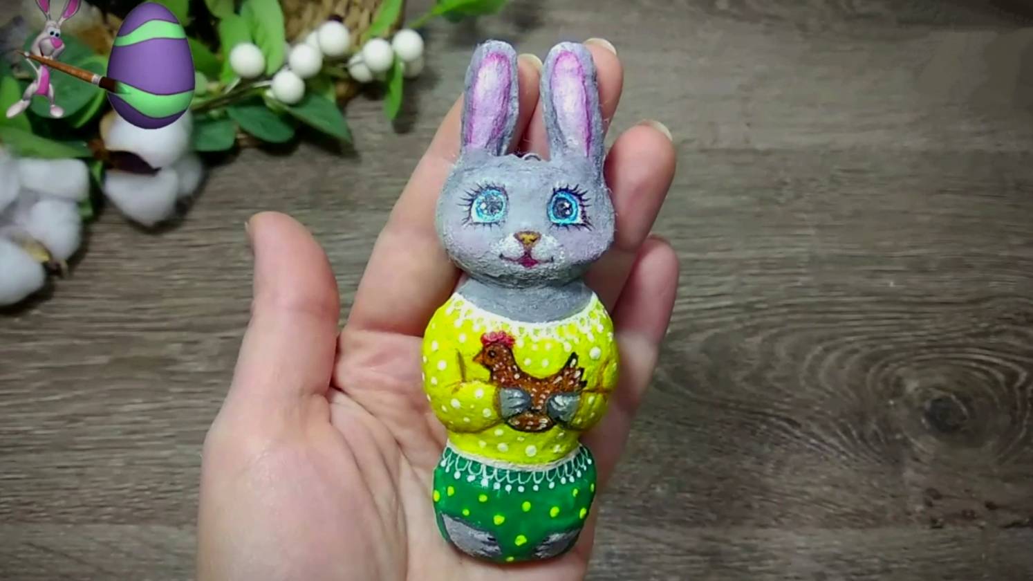 Пасхальный кролик/зайц. DIY. смотреть онлайн