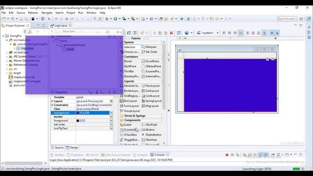 how to create responsive page with GridBagLayout. смотреть онлайн