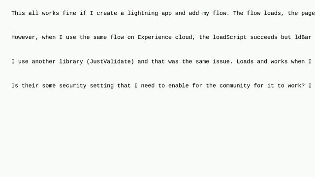 Salesforce: External Javascript library loads but does not work in Experience builder смотреть онлайн