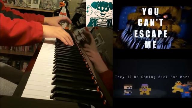 FNAF 4 SONG - "YOU CAN'T ESCAPE ME" - Jorge A II (Amosdoll Piano Cover) смотреть онлайн