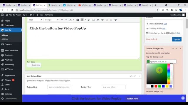 Popup Video Bar For WordPress: Yoobar Plugin смотреть онлайн