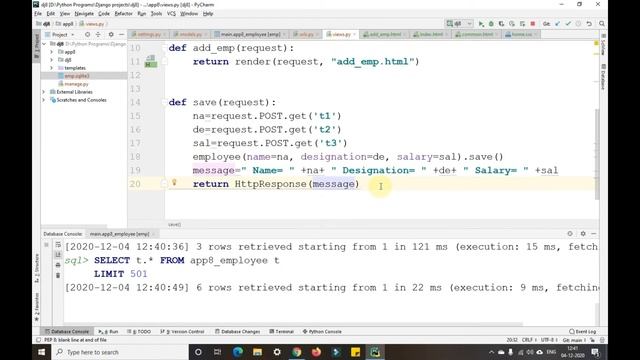 Saving Data from HTML Forms to SQLITE3 Database | 111 Day code Challenge | Programming with Gautam смотреть онлайн