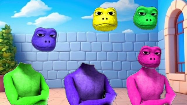 Wrong Heads DAME TU COSITA and PATILA Alien Green El Chombo Dance CHALLENGE смотреть онлайн