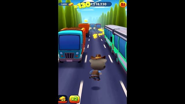 Talking Tom Gold Run Cowboy Tom Android Gameplay HD #2 смотреть онлайн