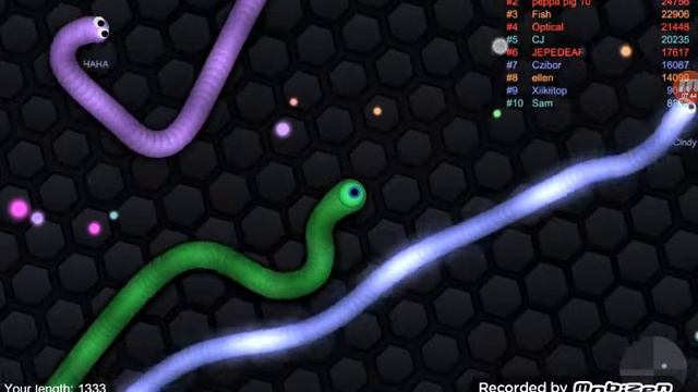 (Slither.io) черви едят энергию смотреть онлайн