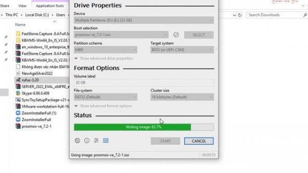 Proxmox VE   - Create Proxmox Bootable USB with Rufus