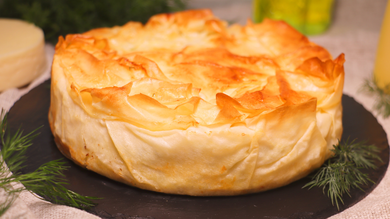 Сырный пирог на раз, два. Без замеса теста. Пирог из теста фило смотреть онлайн