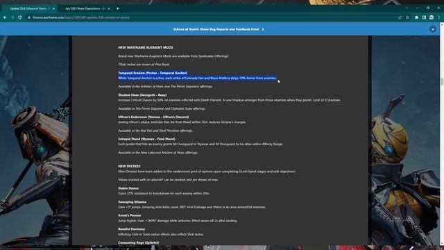 [WARFRAME] ECHOES OF DUVIRI Full Patch Notes Overview New Augments/Big Qol смотреть онлайн