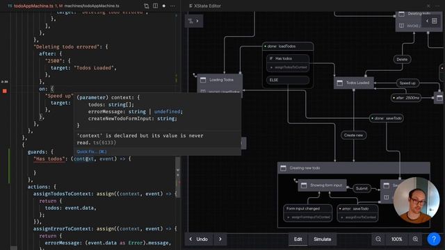 React & XState Tutorial #11 - Adding if/else logic with guards смотреть онлайн