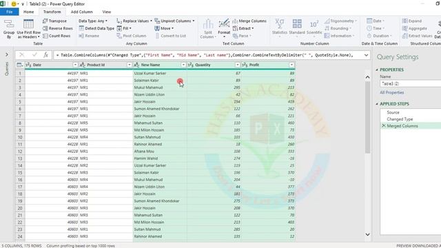 14. How to do Merge two or more columns in excel without data losing |data Merge |Power Query Bangl смотреть онлайн