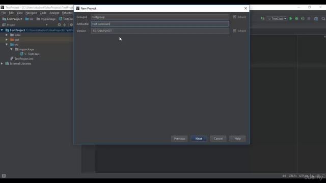 34 - Selenium WebDriver Java - Создание Maven-проекта в IDEA смотреть онлайн