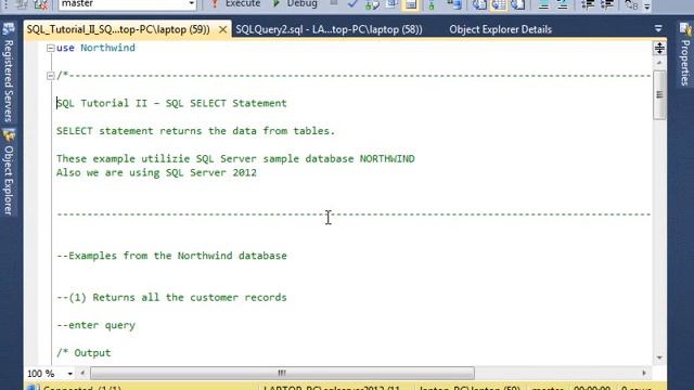 SQL Tutorials by Kash - Using SQL Select statement in MS SQL 2012 смотреть онлайн